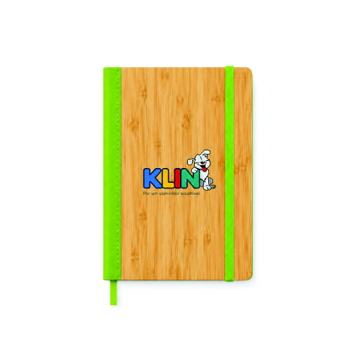 Caderno Ecológico Com Capa de Bambu Personalizado