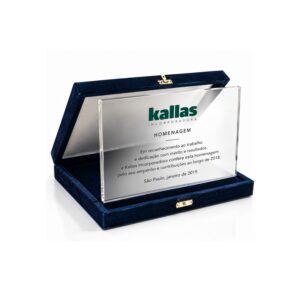 Placa de Homenagem Corporativa Personalizada