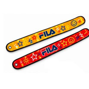 Pulseira Bate-Enrola com LED Ativada por Botão Personalizada